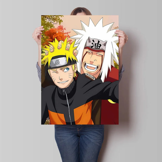 Canvas Posters Naruto Jiraiya Classic Anime Character High Quality Printing Not Fading Home Living Room Wall Decor Friend's Gift