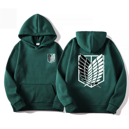 Attack on Titan Men's Hoodie Anime Hoodies Men and Women Streetwear Pullover Harajuku Shingeki No Kyojin Hoodies Sweatshirt