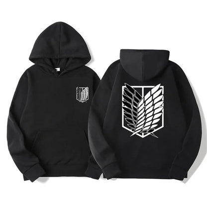 Attack on Titan Men's Hoodie Anime Hoodies Men and Women Streetwear Pullover Harajuku Shingeki No Kyojin Hoodies Sweatshirt