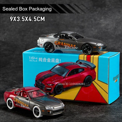 1:64 Scale JDM Corvette GT500 Firebird Daytona Stardust Alloy Diecast Models Toys Series Miniature Cars for Children's Toy Gifts