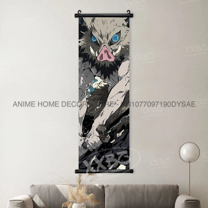 Demon Slayer Posters Kanroji Mitsuri Home Decor Kamado Nezuko Anime Hanging Paintings Wall Art Iguro Obanai Scrolls Pictures