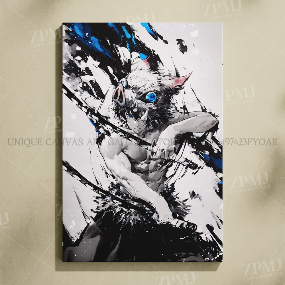 Anime Demon Slayer: Kimetsu No Yaiba Home Decor Hd Prints Poster Pictures Wall Artwork No Framed Canvas Painting For Living Room