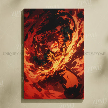 Anime Demon Slayer: Kimetsu No Yaiba Home Decor Hd Prints Poster Pictures Wall Artwork No Framed Canvas Painting For Living Room
