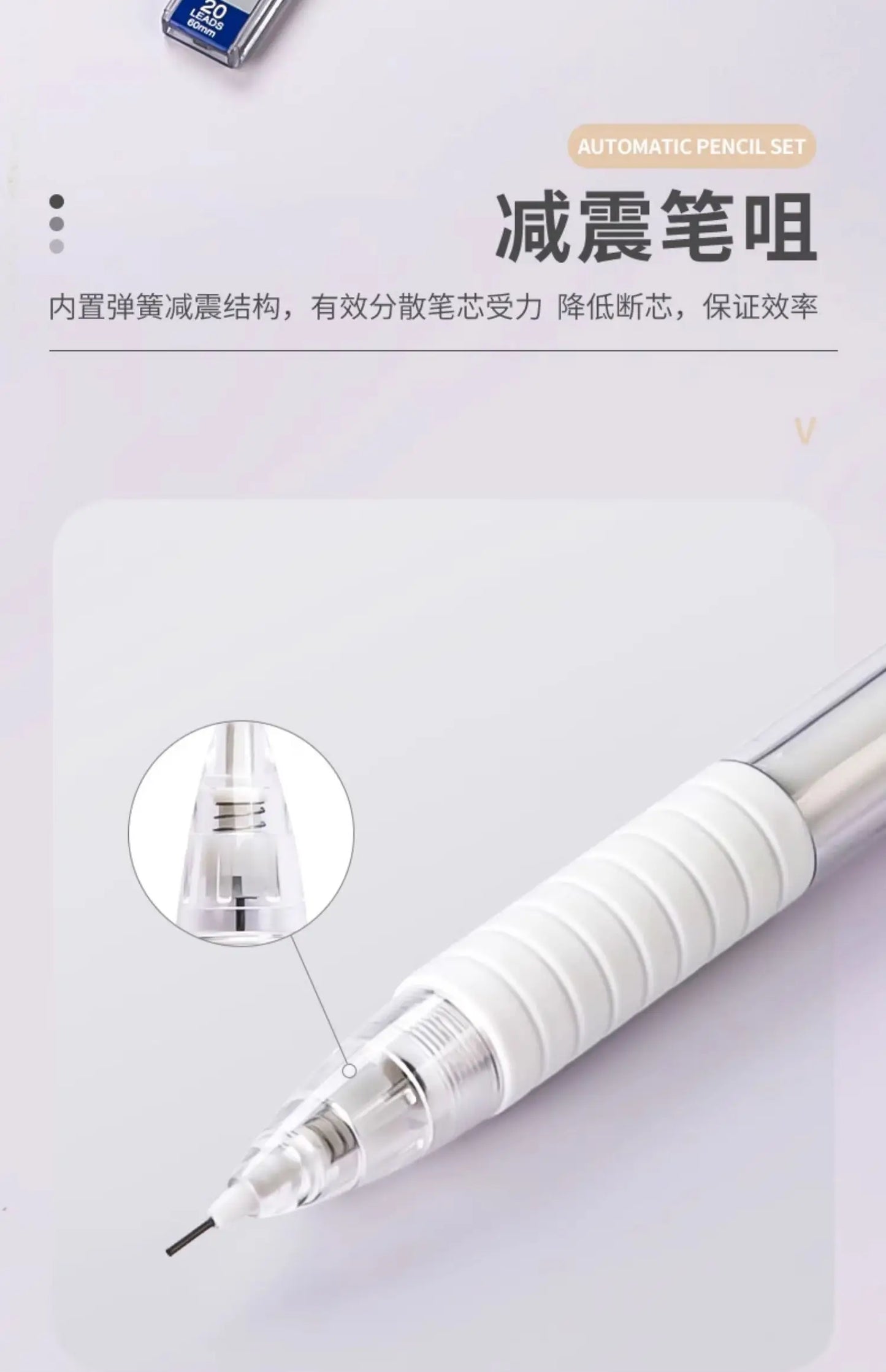 1/2/3/10pcs Faber Castell Press Free Mechanical Pencils 0.5mm With Eraser Light weight Pencil School Supplies for Writing HB/2B