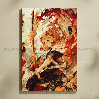 Anime Demon Slayer: Kimetsu No Yaiba Home Decor Hd Prints Poster Pictures Wall Artwork No Framed Canvas Painting For Living Room