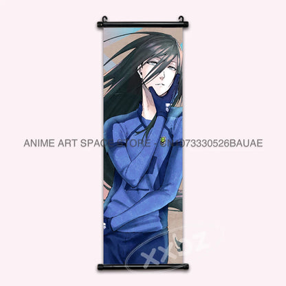 Blue Lock Hanging Painting Anime Poster Reo Mikage Wall Art Canvas Scroll Picture Isagi Yoichi Characters Home Decor Living Room