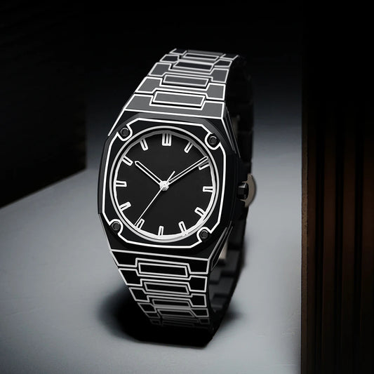 Made in china new high-end watches men's trend graffiti art quartz watches plastic watch strap