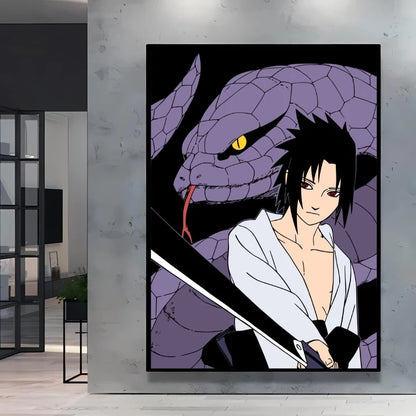 Canvas Posters Naruto Jiraiya Classic Anime Character High Quality Printing Not Fading Home Living Room Wall Decor Friend's Gift