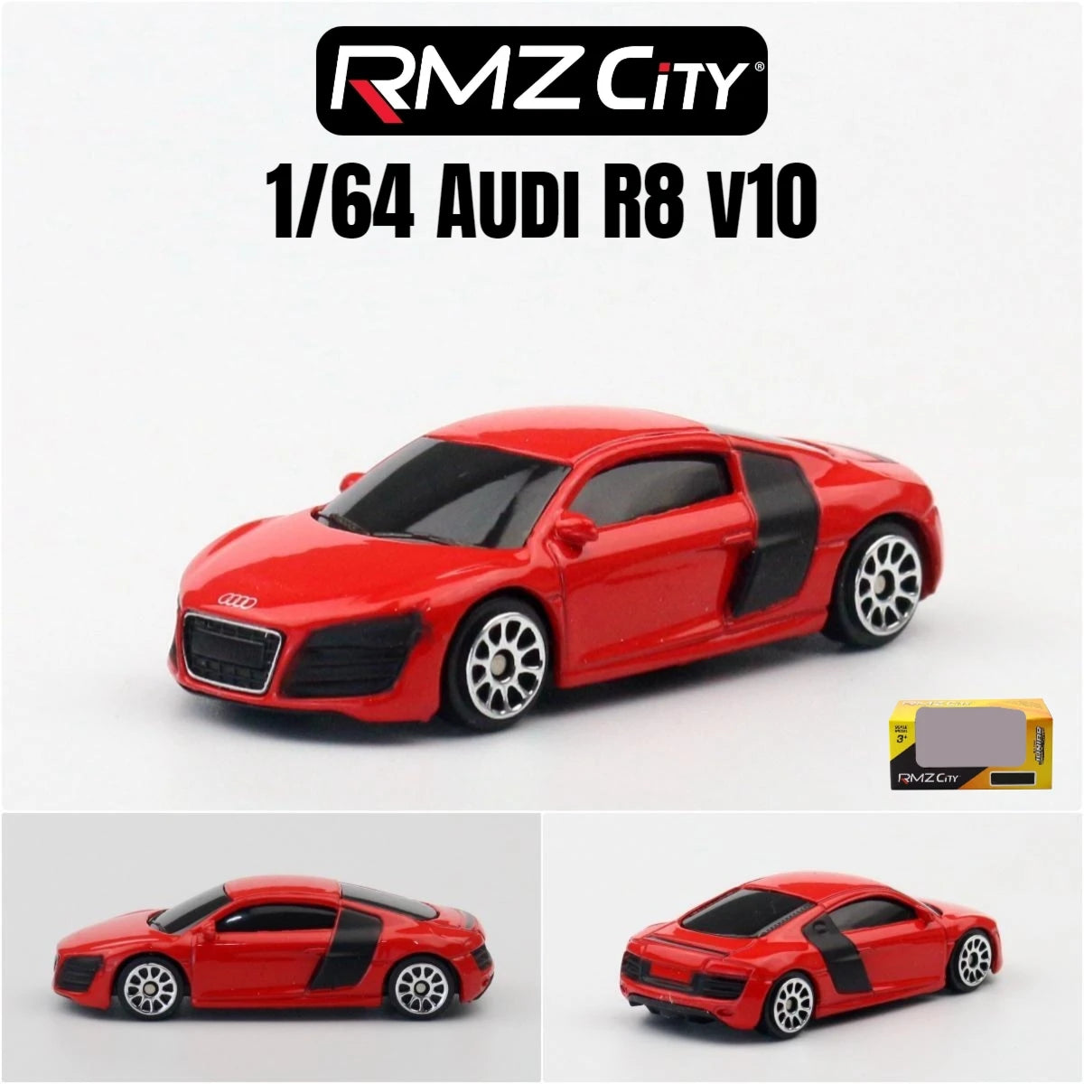 1/64 RMZ CiTY Diecast Toy Car Model Miniature 3-inch Free Wheels Collection Suitable for Hot Wheels Gift for Children Boys Kid