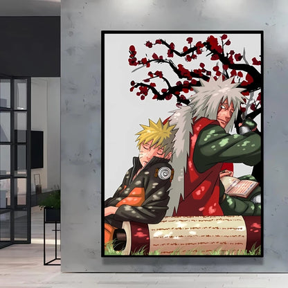 Canvas Posters Naruto Jiraiya Classic Anime Character High Quality Printing Not Fading Home Living Room Wall Decor Friend's Gift
