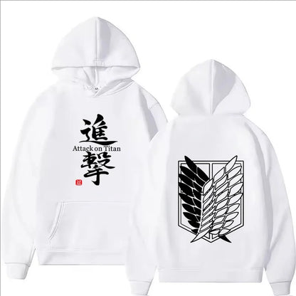 Attack on Titan Anime Print Hoodie Men Clothes Fall Winter Fashion Harajuku Casual Women Long Sleeve Tops Fleece Sweatshirts