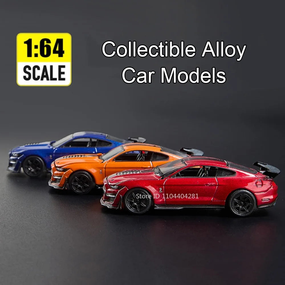 1:64 Scale JDM Corvette GT500 Firebird Daytona Stardust Alloy Diecast Models Toys Series Miniature Cars for Children's Toy Gifts