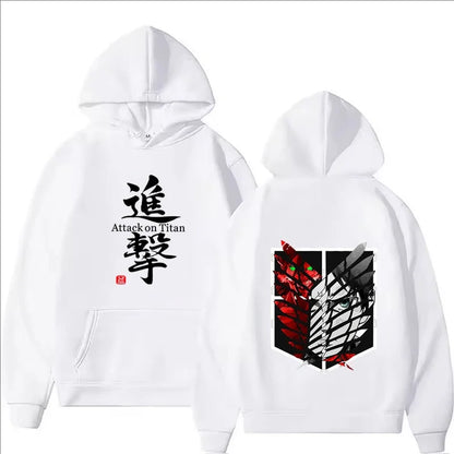 Attack on Titan Anime Print Hoodie Men Clothes Fall Winter Fashion Harajuku Casual Women Long Sleeve Tops Fleece Sweatshirts