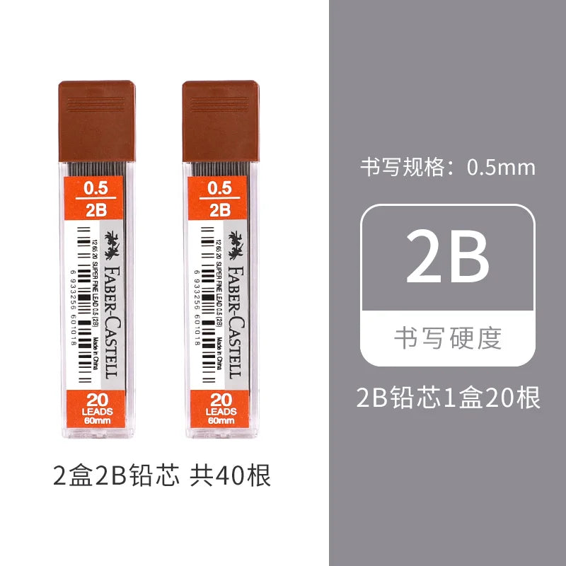 1/2/3/10pcs Faber Castell Press Free Mechanical Pencils 0.5mm With Eraser Light weight Pencil School Supplies for Writing HB/2B