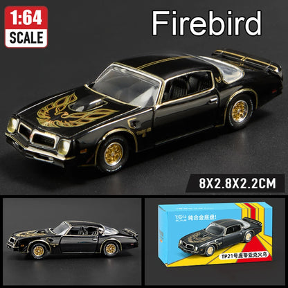 1:64 Scale JDM Corvette GT500 Firebird Daytona Stardust Alloy Diecast Models Toys Series Miniature Cars for Children's Toy Gifts