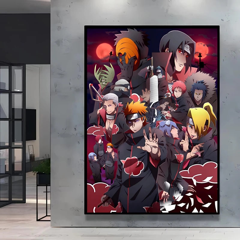 Canvas Posters Naruto Jiraiya Classic Anime Character High Quality Printing Not Fading Home Living Room Wall Decor Friend's Gift