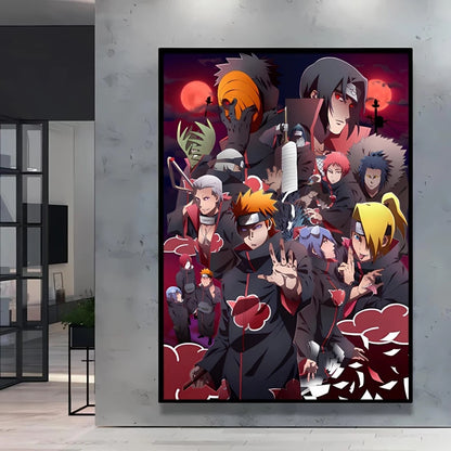 Canvas Posters Naruto Jiraiya Classic Anime Character High Quality Printing Not Fading Home Living Room Wall Decor Friend's Gift