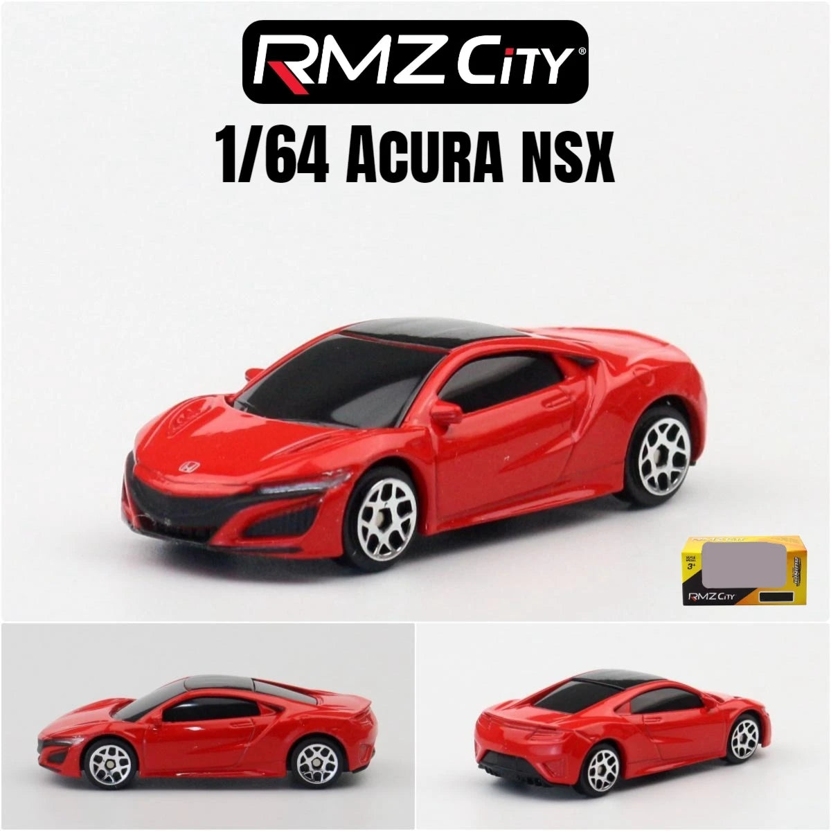 1/64 RMZ CiTY Diecast Toy Car Model Miniature 3-inch Free Wheels Collection Suitable for Hot Wheels Gift for Children Boys Kid