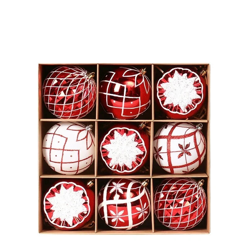 NewChampagne Gold Christmas Ball Decorations Christmas Tree Supplies Exquisite Shaped Christmas Pendant  Party decoration ball