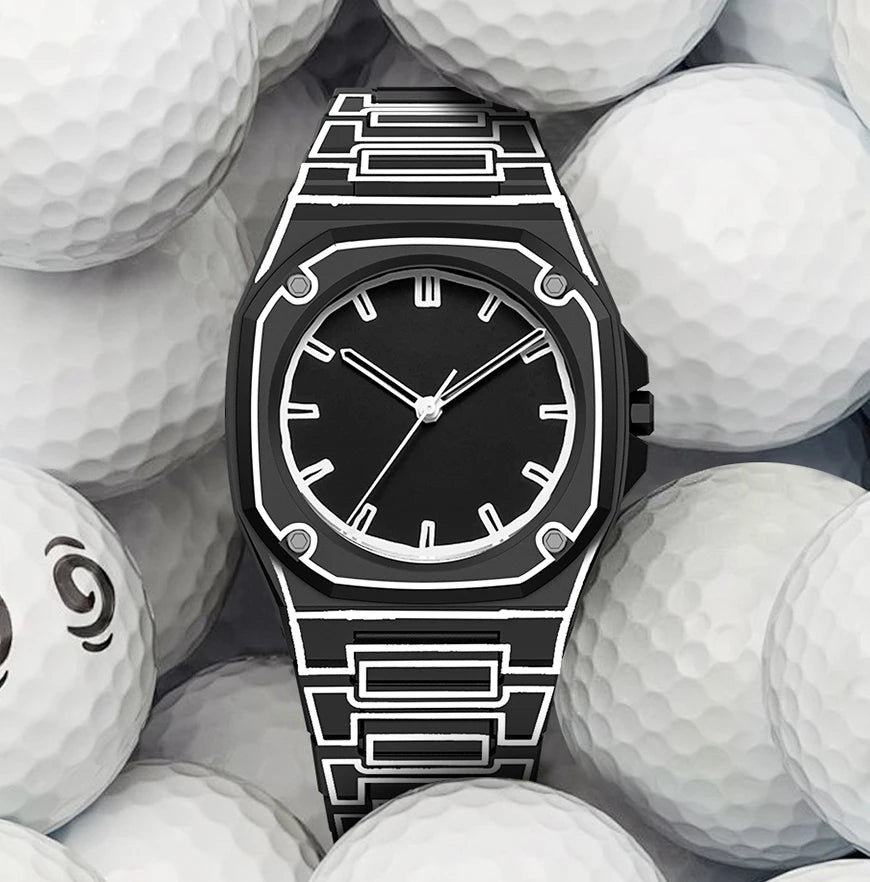 Made in china new high-end watches men's trend graffiti art quartz watches plastic watch strap