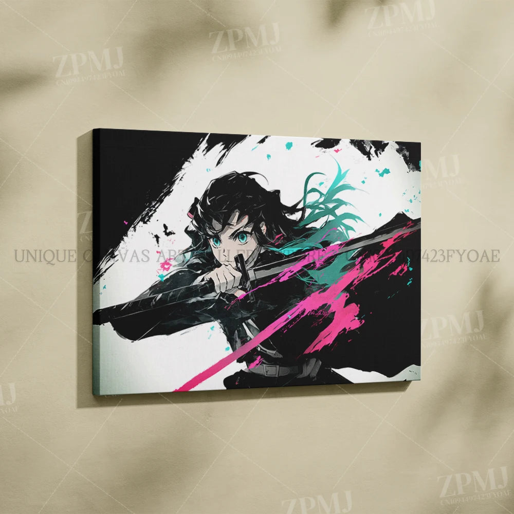 Anime Demon Slayer: Kimetsu No Yaiba Home Decor Hd Prints Poster Pictures Wall Artwork No Framed Canvas Painting For Living Room