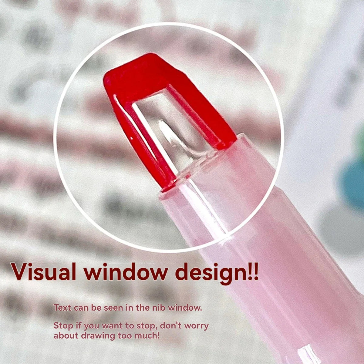 5 Colors/Set Double Unique Window Tip Highlighter Pen Double Head Pastel Color highlighters Marker School Stationery Supplies