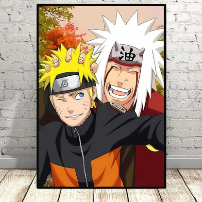 Canvas Posters Naruto Jiraiya Classic Anime Character High Quality Printing Not Fading Home Living Room Wall Decor Friend's Gift