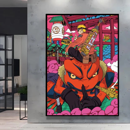 Canvas Posters Naruto Jiraiya Classic Anime Character High Quality Printing Not Fading Home Living Room Wall Decor Friend's Gift
