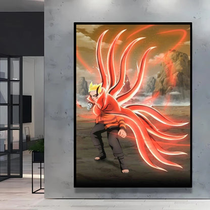 Canvas Posters Naruto Jiraiya Classic Anime Character High Quality Printing Not Fading Home Living Room Wall Decor Friend's Gift