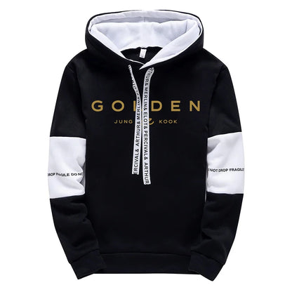 K-pop Trend Hoodie for Woman High Quality Jung Kook Print Hooded Sweatshirts Sweatpants Fall Winter Female Daily Casual Pullover
