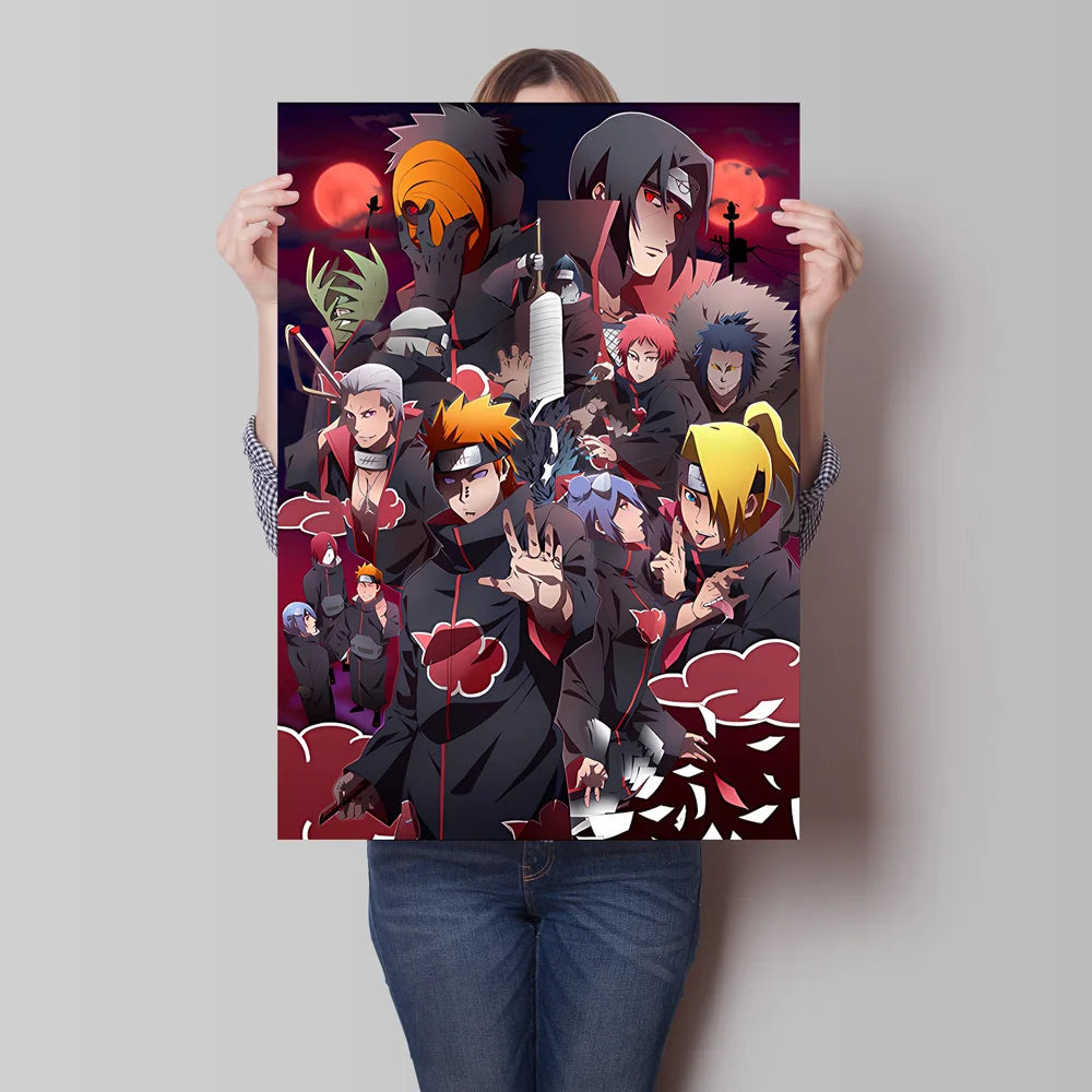 Canvas Posters Naruto Jiraiya Classic Anime Character High Quality Printing Not Fading Home Living Room Wall Decor Friend's Gift