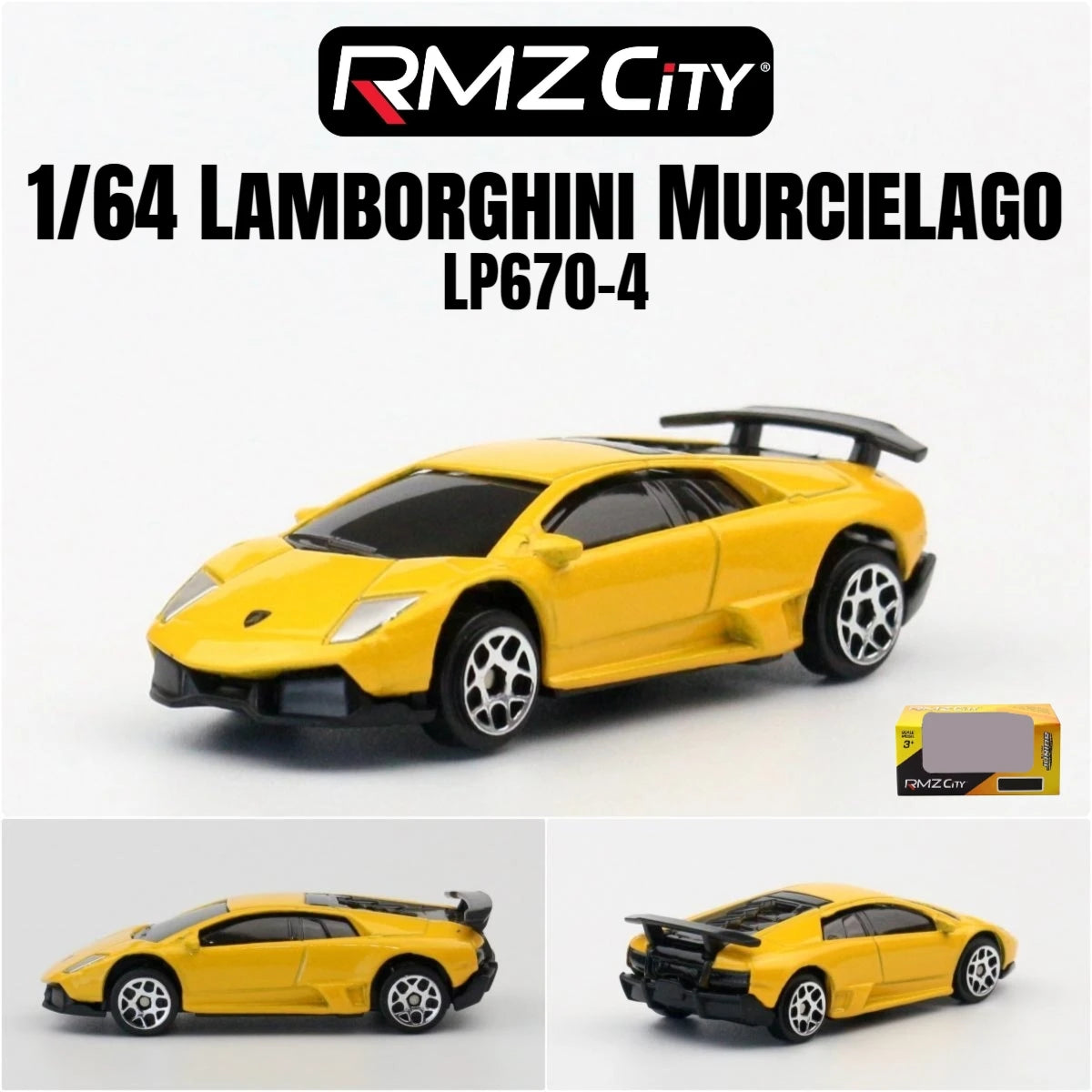 1/64 RMZ CiTY Diecast Toy Car Model Miniature 3-inch Free Wheels Collection Suitable for Hot Wheels Gift for Children Boys Kid