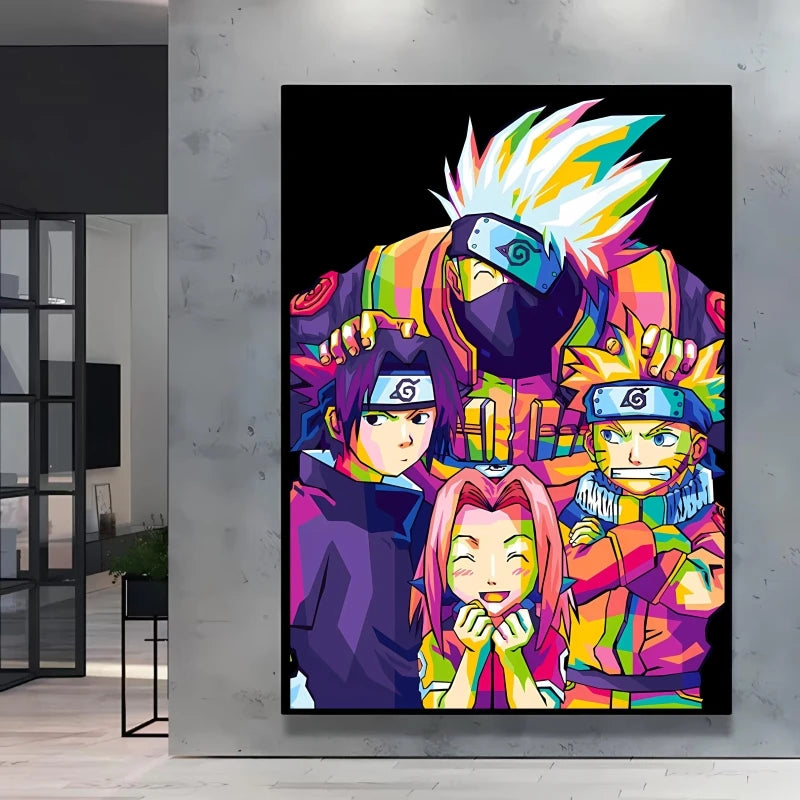 Canvas Posters Naruto Jiraiya Classic Anime Character High Quality Printing Not Fading Home Living Room Wall Decor Friend's Gift