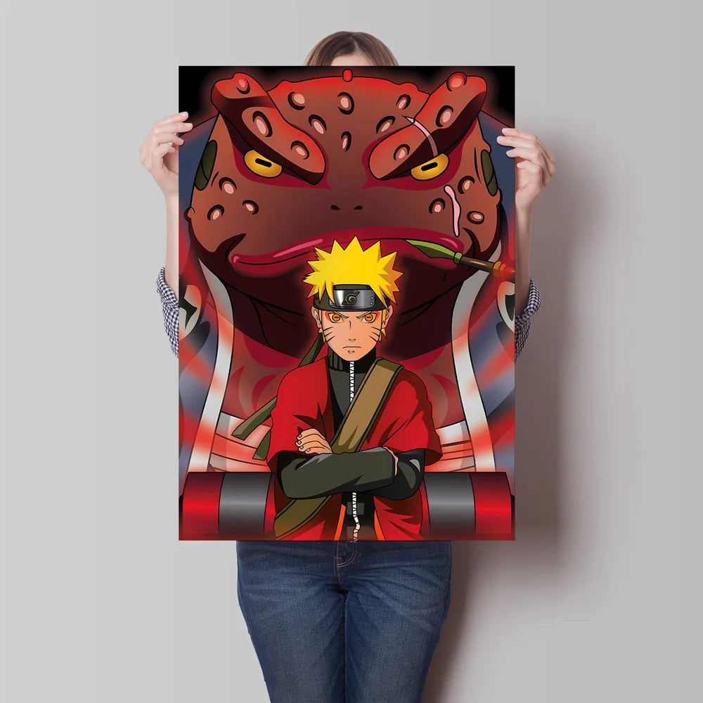 Canvas Posters Naruto Jiraiya Classic Anime Character High Quality Printing Not Fading Home Living Room Wall Decor Friend's Gift