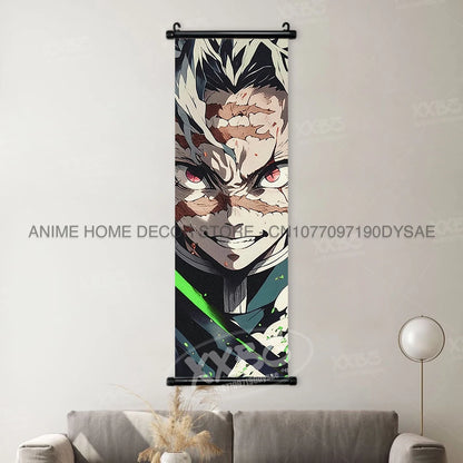 Demon Slayer Posters Kanroji Mitsuri Home Decor Kamado Nezuko Anime Hanging Paintings Wall Art Iguro Obanai Scrolls Pictures