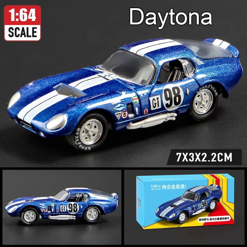 1:64 Scale JDM Corvette GT500 Firebird Daytona Stardust Alloy Diecast Models Toys Series Miniature Cars for Children's Toy Gifts