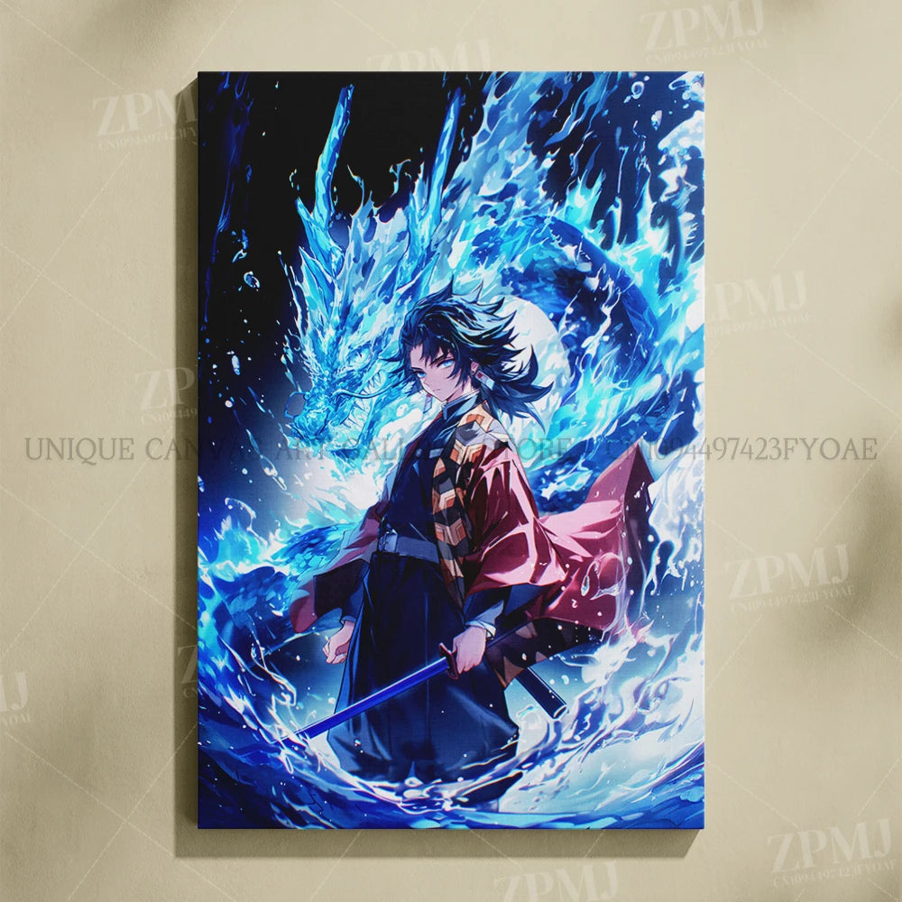 Anime Demon Slayer: Kimetsu No Yaiba Home Decor Hd Prints Poster Pictures Wall Artwork No Framed Canvas Painting For Living Room