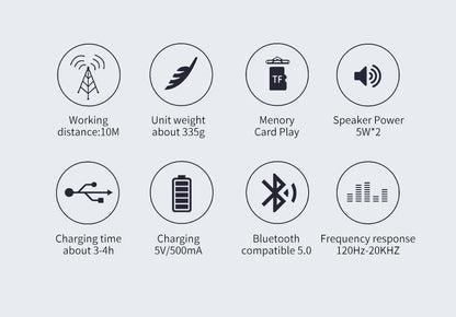 Bluetooth Speaker T&G TG117 Portable TWS Sound Box Waterproof Loudspeaker Outdoor Stereo Surround Speakers Support TF FM Radio