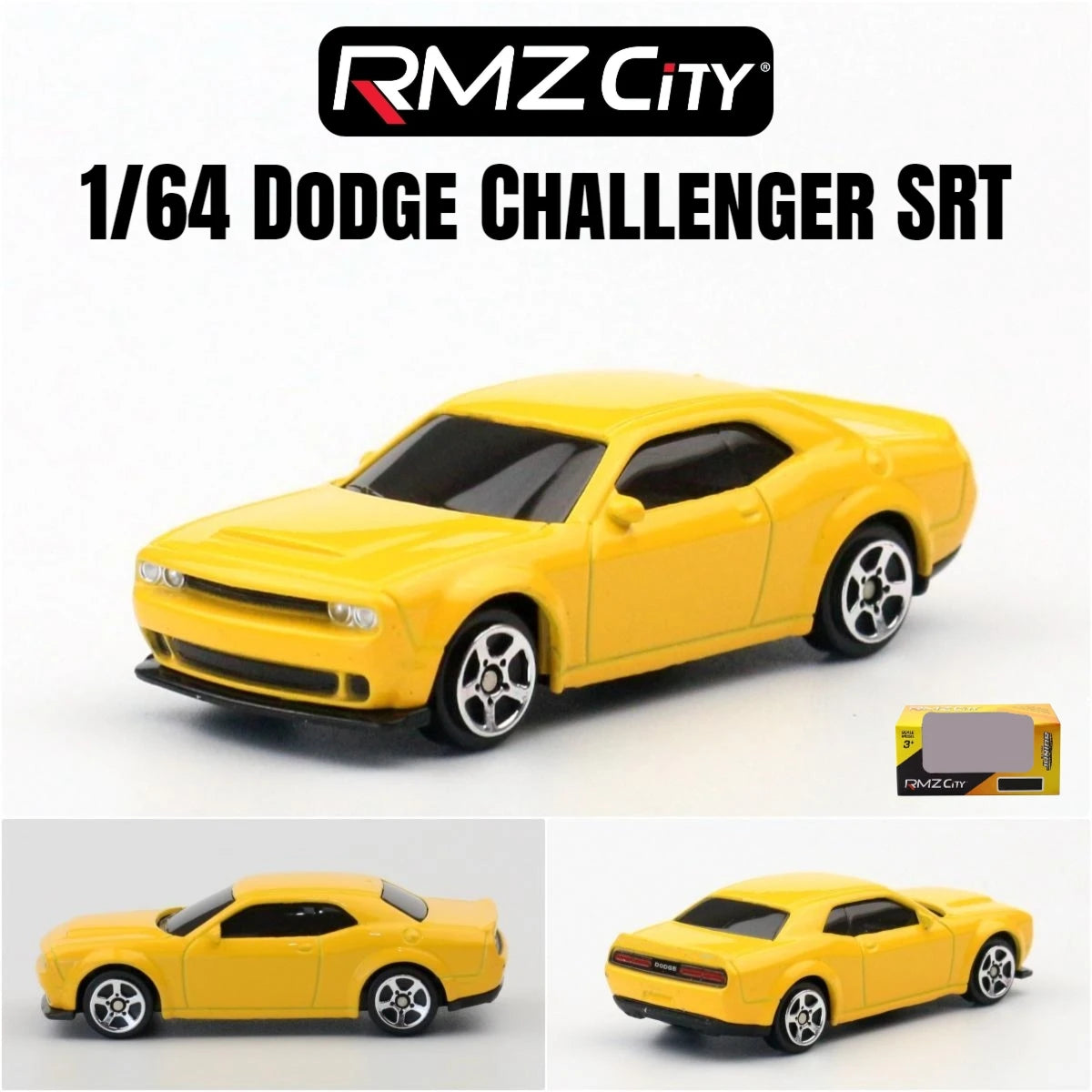1/64 RMZ CiTY Diecast Toy Car Model Miniature 3-inch Free Wheels Collection Suitable for Hot Wheels Gift for Children Boys Kid