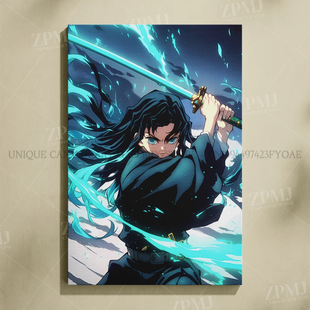 Anime Demon Slayer: Kimetsu No Yaiba Home Decor Hd Prints Poster Pictures Wall Artwork No Framed Canvas Painting For Living Room