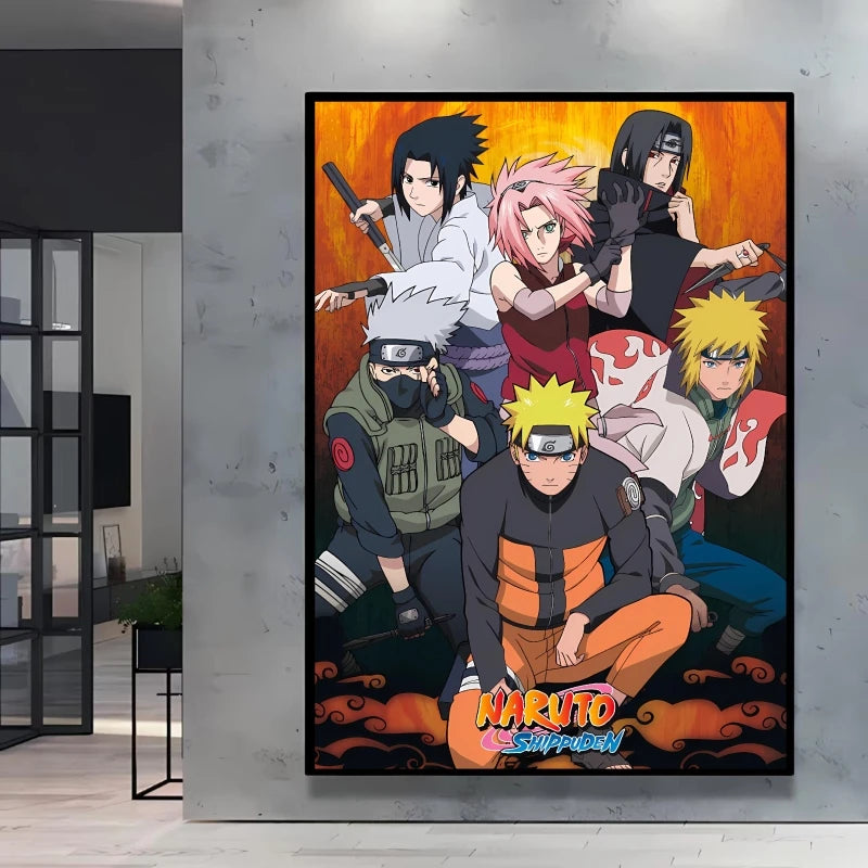Canvas Posters Naruto Jiraiya Classic Anime Character High Quality Printing Not Fading Home Living Room Wall Decor Friend's Gift
