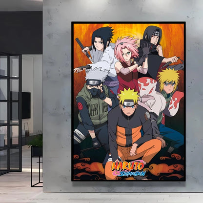Canvas Posters Naruto Jiraiya Classic Anime Character High Quality Printing Not Fading Home Living Room Wall Decor Friend's Gift