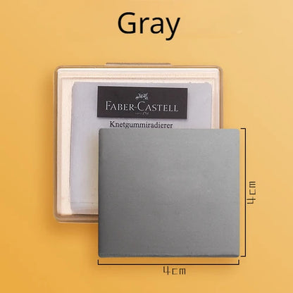 1Pc Faber-Castell  Drawing Art Kneaded Erasers for Correcting,Lightening Charcoal Pencil and Pastel Artists Works, Gray in Box