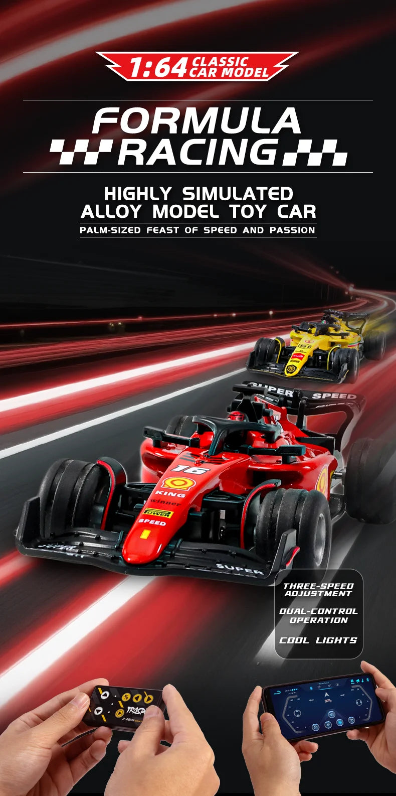 1:43 Mini Formula Racing Alloy RC Cary Model  Car Die Cast Toy Car Boy Gift  Party Toys Indoor And Outdoor Toy Christmas Toy
