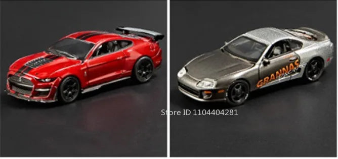 1:64 Scale JDM Corvette GT500 Firebird Daytona Stardust Alloy Diecast Models Toys Series Miniature Cars for Children's Toy Gifts