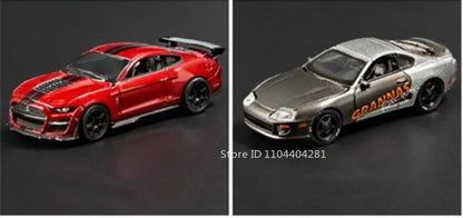 1:64 Scale JDM Corvette GT500 Firebird Daytona Stardust Alloy Diecast Models Toys Series Miniature Cars for Children's Toy Gifts