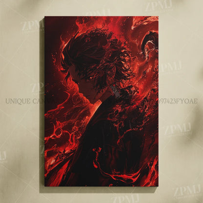 Anime Demon Slayer: Kimetsu No Yaiba Home Decor Hd Prints Poster Pictures Wall Artwork No Framed Canvas Painting For Living Room