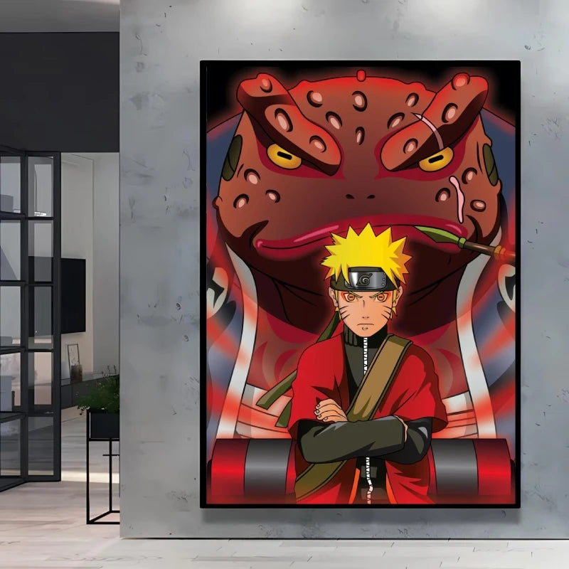 Canvas Posters Naruto Jiraiya Classic Anime Character High Quality Printing Not Fading Home Living Room Wall Decor Friend's Gift