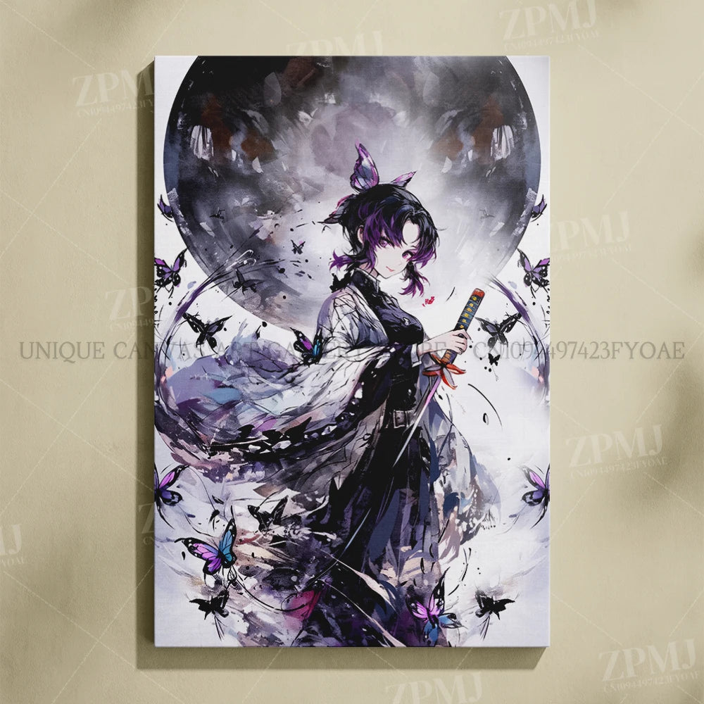 Anime Demon Slayer: Kimetsu No Yaiba Home Decor Hd Prints Poster Pictures Wall Artwork No Framed Canvas Painting For Living Room