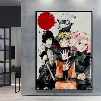 Canvas Posters Naruto Jiraiya Classic Anime Character High Quality Printing Not Fading Home Living Room Wall Decor Friend's Gift